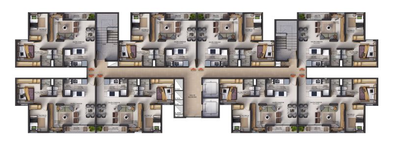 Planta típica, Piso